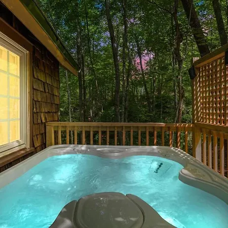 Boozy Bear Bungalow Romantic Cabin 5 Mins 2 Downtown With Hot Tub And Fire Pit Gatlinburg Exterior photo