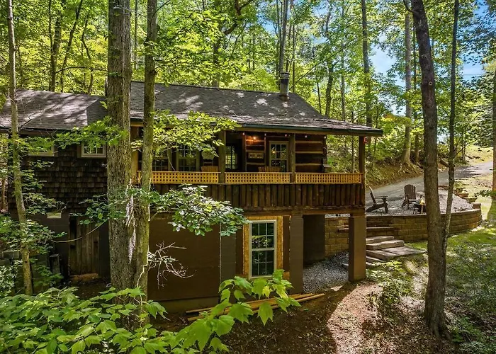 Boozy Bear Bungalow Romantic Cabin 5 Mins 2 Downtown With Hot Tub And Fire Pit